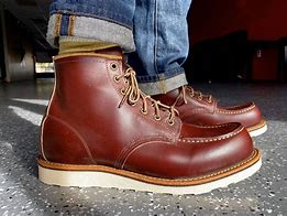 Image result for Red Wing Moc Toe with Selvedge