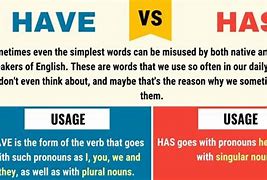 Image result for Difference Between Has and Had
