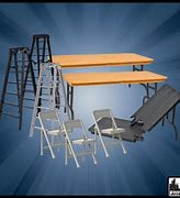 Image result for Tables Chairs and Ladders