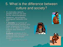 Image result for Culture and Society Difference