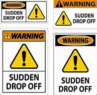 Image result for Sudden Drop Warning Vector