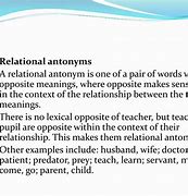 Image result for Relational Antonyms