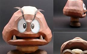 Image result for Nintendo Papercraft Goomba