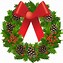 Image result for Happy Holidays with in Wreath Blue Clip Art