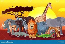 Image result for Cartoon African Animals Stock Dreamstime Landscape