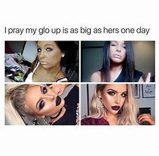 Image result for Girl Glowing Meme