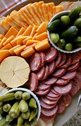 Image result for Summer Sausage and Cheese Tray