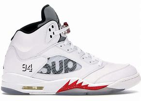 Image result for Jordan 5 Supreme White