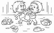 Image result for Fighting Clip Art Black and White