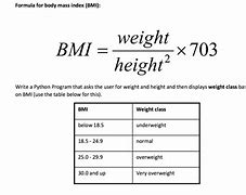 Image result for How to Calculate BMI with Height and Weight