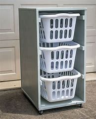 Image result for DIY Rolling Laundry Cart