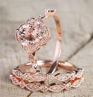 Image result for Rose Gold Wedding Ring Sets for Women