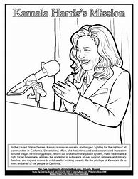 Image result for Kamala Harris Coloring Page for Kids