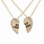 Image result for Best Friends Forever Necklacesfor4girls and Heart