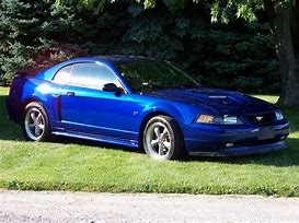 Image result for 2002 blue mustang