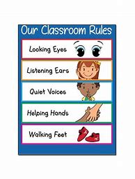 Image result for Preschool Classroom Rules Poster