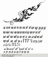 Image result for Thai Calligraphy
