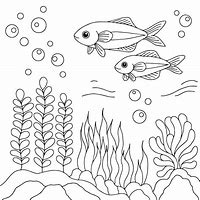Image result for Under Sea Fish Coloring Pages