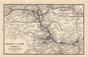 Image result for Lehigh Valley Railroad Columbia County PA Map
