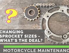 Image result for Motorcycle Sprocket Sizes