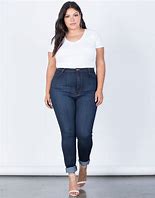Image result for Plus Size Slimming Jeans