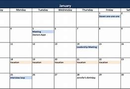 Image result for Printable Calendar Excel