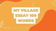 Image result for Our Village Essay in Tamil