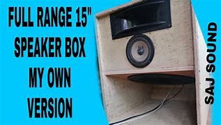 Image result for Full Range Speaker Box Plans