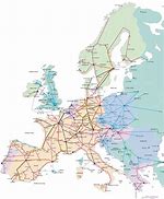 Image result for Europe Rail Map
