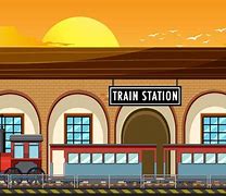 Image result for Train Station Vector Art