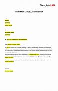 Image result for Cancel Contract Letter Sample Free