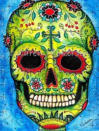 Image result for Skull Painting