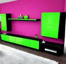 Image result for Modern TV Unit with Box Storage