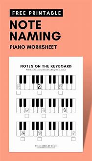 Image result for Free Printable Piano Worksheets