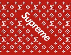 Image result for LV Supreme Logo Pattern