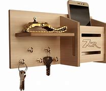 Image result for Wooden Key Holder Box for Wall India