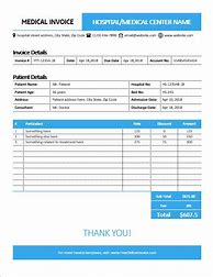 Image result for Medical Invoice in MS Word Excel