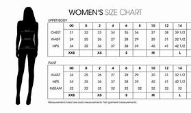 Image result for Number Size Chart Women