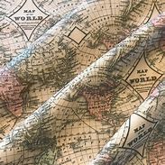 Image result for Vintage Map Fabric