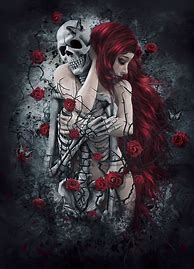 Image result for Beautiful Gothic Skull Art