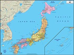 Image result for Asia with National Boundaries Map Japan