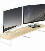 Image result for Desktop Dual Monitor Stand