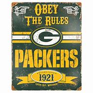 Image result for Green Bay Packers Metal Sign