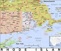 Image result for Map of RI and Mass