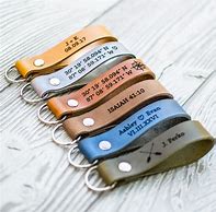 Image result for Leather Custom Keychains