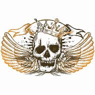 Image result for Skull with Crown Vector