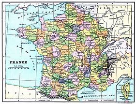 Image result for Old French Map