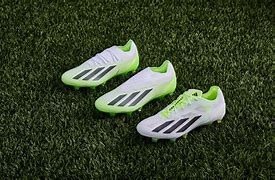 Image result for Adidas Football Boots Green and Silver Logo