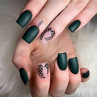 Image result for Easy Dark Gel Green Nail Art
