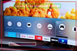 Image result for Samsung TV Troubleshooting No Signal